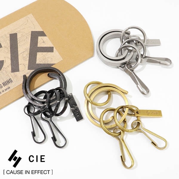 シー CIE キーホルダー BRASS KEY FOB CIRCLE TYPE ブラス キーフォブ サークルタイプ キーリング 小物 真鍮 日本製 各色 092301 | ブランド [正規取扱店]