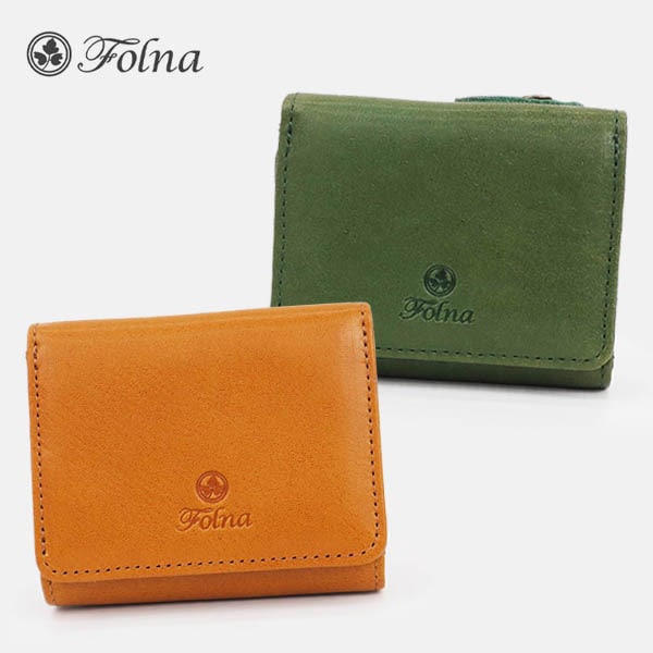 フォルナ Folna 三つ折り財布 ヌメオイルシュリンク コンパクトウォレット レディース ミニ財布 レザー 日本製 各色 2993800-A | ブランド [正規取扱店]
