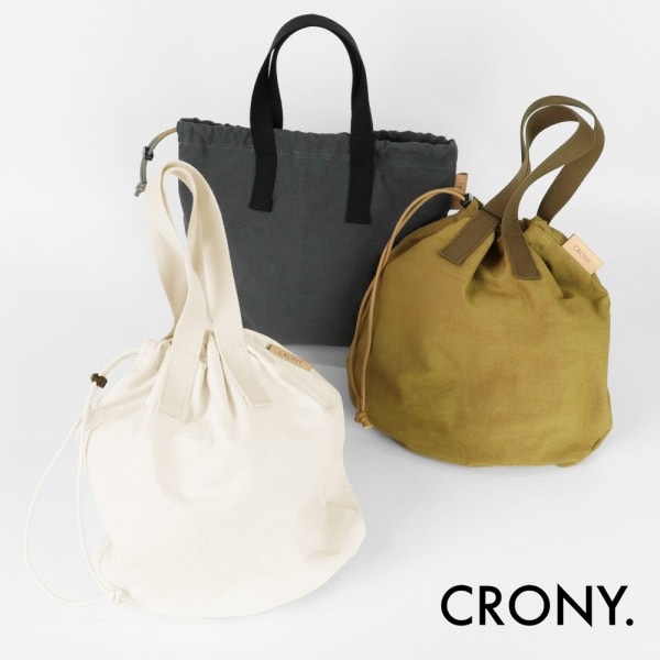 クルニ― CRONY. トートバッグ Kinchaku Tote S 巾着 トート Sサイズ 2WAY ミニバッグ メンズ レディース 日本製 各色 CR-00063 | ブランド [正規取扱店]
