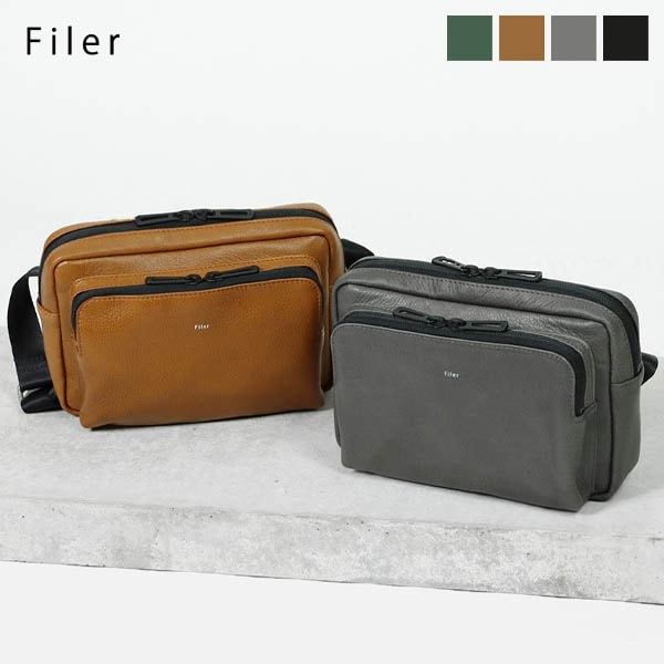 フィレール Filer ボディバッグ LEATHER BODYBAG レザー ショルダーバッグ メンズ レディース ミニバッグ 本革 日本製 各色 OJ-001 | ブランド [正規取扱店]