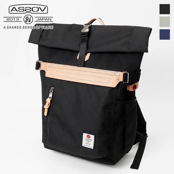 アッソブ AS2OV バックパック HIGH DENSITY ROLL BACKPACK ハイデンシティ ロール 28L メンズ レディース リュックサック 各色 152311 | ブランド [正規取扱店]