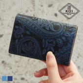 コーアイ KOI 名刺入れ 藍染レザー メンズ レディース 藍染型押 カードケース 本革 ZYS-194 | ブランド [正規取扱店]