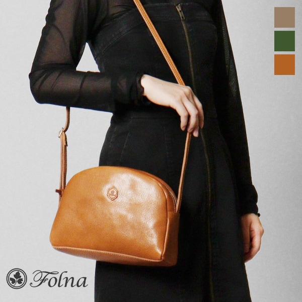 フォルナ Folna ショルダーバッグ ヌメオイルシュリンク アールショルダー レディース ミニバッグ レザー 日本製 各色 224874 | ブランド [正規取扱店]