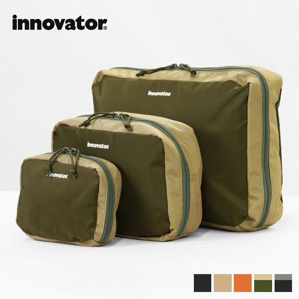 イノベーター innovator ポーチ 3 Piece Travel Pouch トラベルポーチ 3点セット パッキングバッグ S/M/L 各色 IB5028 | ブランド [正規取扱店]