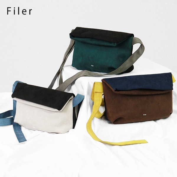 フィレール Filer ショルダーバッグ RAW KUCHIORE SHOULDER ロー 口折れ ショルダー リバーシブル ミニバッグ メンズ レディース 日本製 各色 OK-041 | ブランド [正規取扱店]