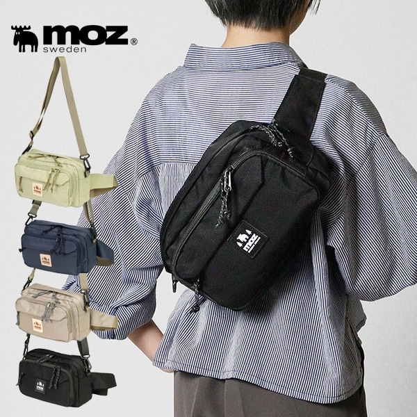 モズ moz ボディバッグ ZZOK-ZZOK レディース メンズ ウエストバッグ 2way ショルダーバッグ 斜めがけ 各色 ZZOK-01 | ブランド [正規取扱店]