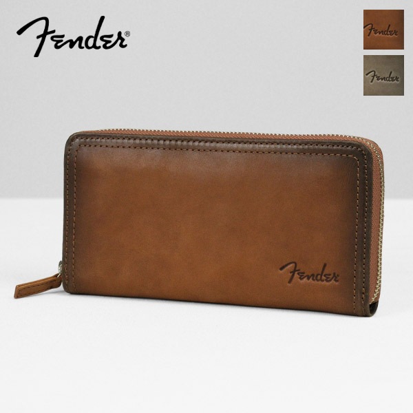 フェンダー Fender 長財布 サンバースト ロゴ ラウンドファスナー メンズ レディース レザー 各色 950-504 | ブランド [正規取扱店]