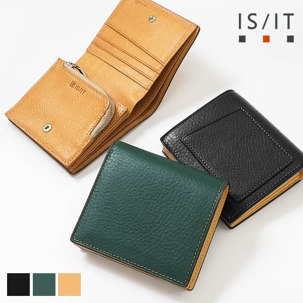 イズイット IS/IT 二つ折り財布 ヒッチ Hitch コンパクトウォレット メンズ レディース レザー 各色 974612 | ブランド [正規取扱店]