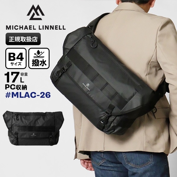 マイケルリンネル Michael Linnell ショルダーバッグ A.R.M.S メッセンジャーバッグ アーミーコーティング メンズ レディース 17L 撥水 軽量 MLAC-26 | ブランド [正規取扱店]