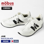 モーブス mobus スニーカー メンズ ヤン JAN ホワイト WHITE/BLACK 靴 日本製 2025SS MJ-2410-1020 01 | ブランド [正規取扱店]