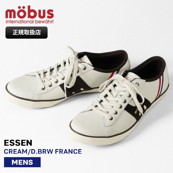モーブス mobus スニーカー メンズ ESSEN エッセン クリーム CREAM/D.BRW FRANCE 靴 2025SS M-1838T-13FR 05 | ブランド [正規取扱店]