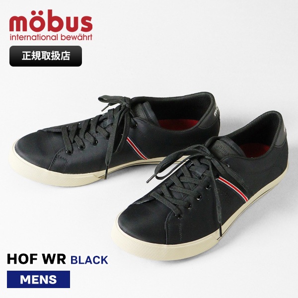 モーブス mobus スニーカー メンズ ホーフ HOF WR ブラック BLACK 靴 撥水 2025SS M-2123WR-2000 01 | ブランド [正規取扱店]