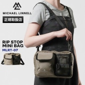 マイケルリンネル Michael Linnell ショルダーバッグ RIP STOP ミニショルダー リップストップ メンズ レディース 4L 撥水 軽量 ベージュ MLRT-07 | ブランド [正規取扱店]
