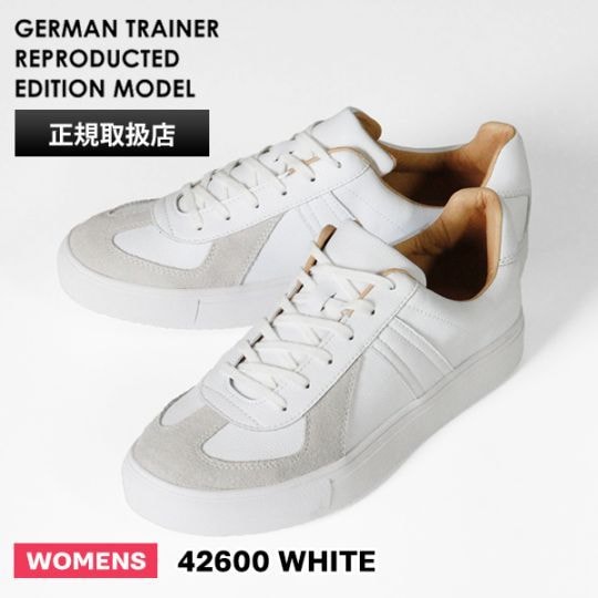 ジャーマントレーナー GERMAN TRAINER スニーカー レディース ホワイト 靴 42600 WHITE | ブランド [正規取扱店]