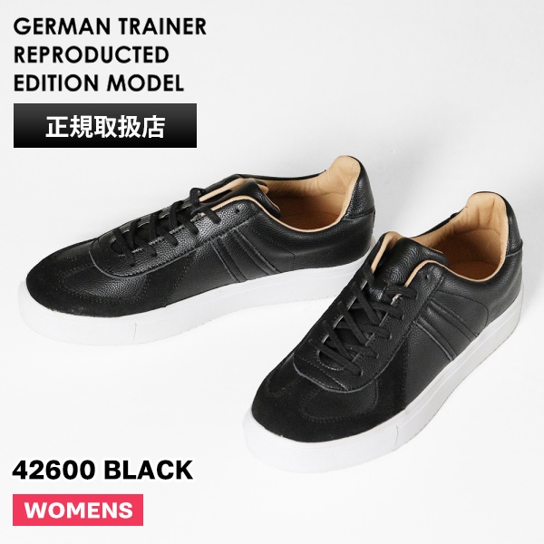 ジャーマントレーナー GERMAN TRAINER スニーカー レディース ブラック 靴 42600 BLACK | ブランド [正規取扱店]