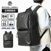 マイケルリンネル Michael Linnell バックパック A.R.M.S アーミーコーティング ベーシック デイパック メンズ レディース 22L 撥水 軽量 ブラック MLAC-29 | ブランド [正規取扱店]