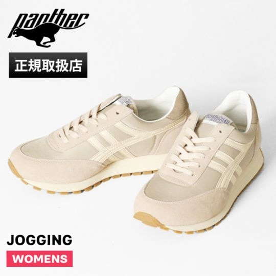 パンサー Panther スニーカー レディース JOGGING ジョギング 日本製 靴 シューズ ベージュ PTJ-0029 BEIGE | ブランド [正規取扱店]