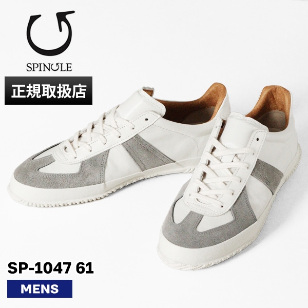 スピングル SPINGLE スニーカー ジャーマントレーナー [SP1047-61] SP-1047 メンズ・レディース 靴 日本製 カンガルーレザー White 正規取扱店 スピングル SPINGLE スニーカー メンズ カンガルーレザー ジャーマン