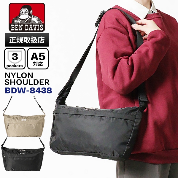 ベンデイビス BEN DAVIS ショルダーバッグ NYLON SHOULDER ナイロンショルダー 斜め掛け ミニバッグ 軽量 各色 BDW-8438 | ブランド [正規取扱店]