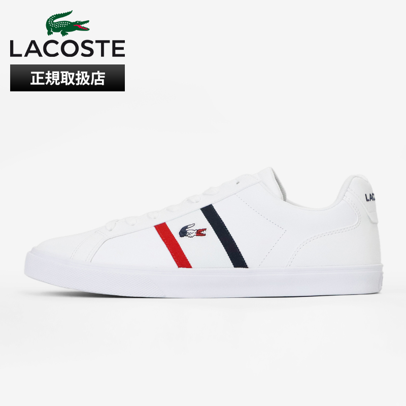 ラコステ LACOSTE スニーカー メンズ レロンドプロ トリコ LEROND PRO TRI 123 1 CMA 靴 レザー ホワイト 45CMA0055 407  WHT/NVY/RED | ブランド [正規取扱店]