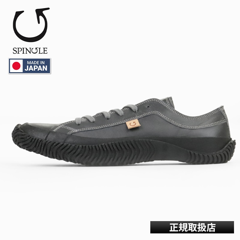 スピングル SPINGLE スニーカー メンズ カンガルーレザー 日本製 靴 シューズ チャコールグレー SP-110 108 Charcoal Gray | ブランド [正規取扱店]