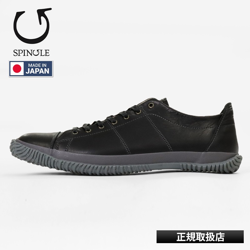 スピングル SPINGLE スニーカー メンズ オイルワックスレザー 日本製 靴 シューズ ブラック SP-272 05 Black | ブランド [正規取扱店]