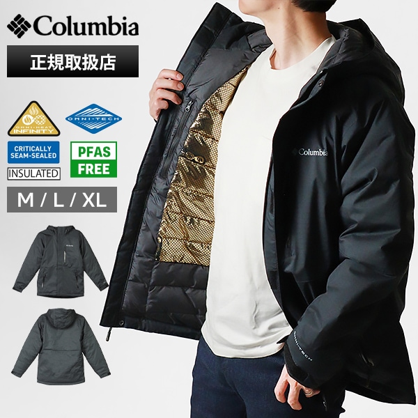 コロンビア Columbia オークハーバーII インサレーテッド ジャケット メンズ アウター オムニテック 撥水 ロゴ M/L/XL 2025AW ブラック WE3085 010 | ブランド [正規取扱店]