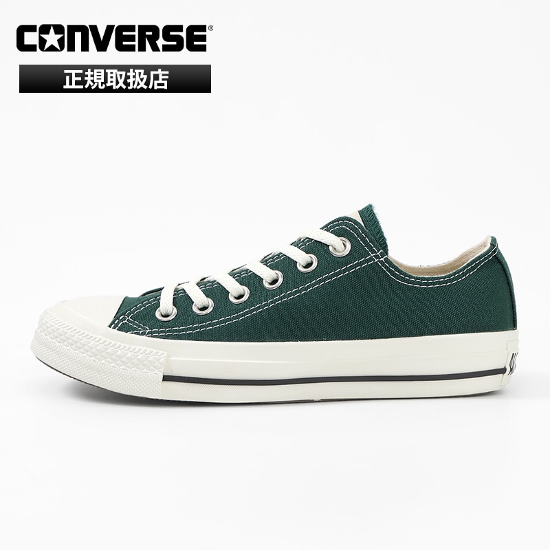 コンバース CONVERSE スニーカー レディース ALL STAR WASHEDCANVAS OX フォレストグリーン 靴 2026SS バルカナイズ CLASSIC VULCANIZE 31317471 | ブランド [正規取扱店]