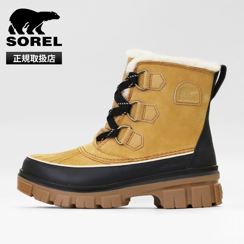 ソレル SOREL ブーツ レディース ティボリ5 ウォータープルーフ TIVOLI V WP カリー ブラック 靴 防水 2025AW NL5113 373 Curry Black | ブランド [正規取扱店]