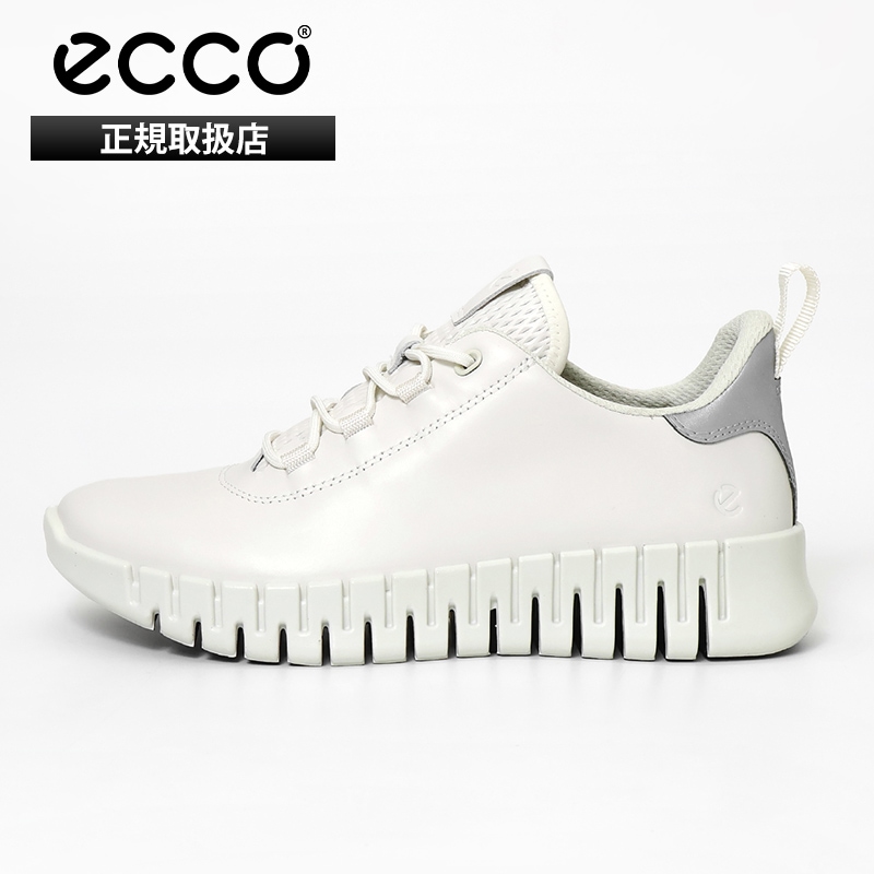 エコー ECCO スニーカー レディース グルーヴ GRUUV W FLEXIBLE SOLE WOMEN レザー 靴 2026SS ホワイト 21820360718 WHT/L GRY | ブランド [正規取扱店]
