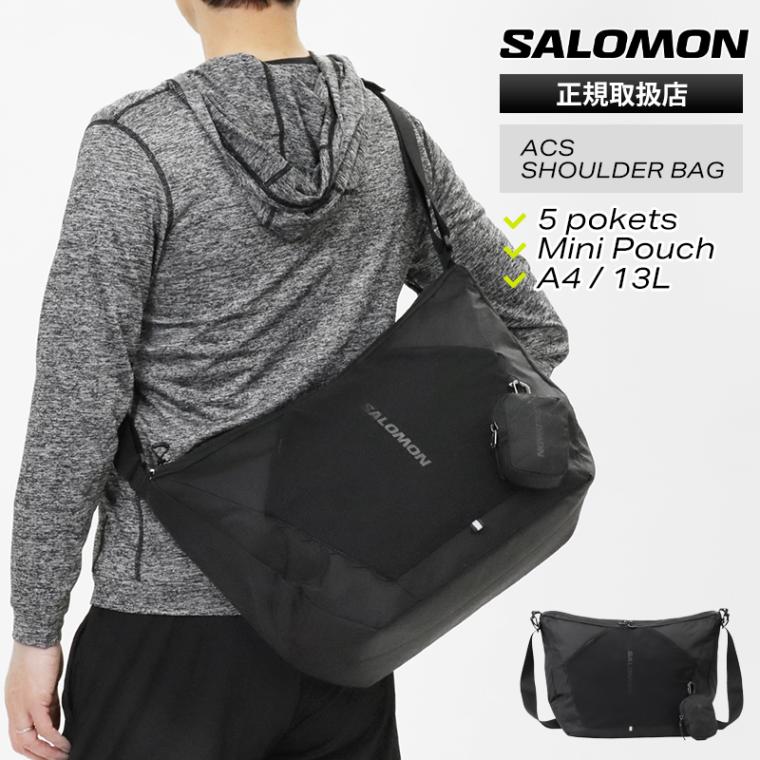サロモン SALOMON ショルダーバッグ ACS SHOULDER BAG ユニセックス 斜め掛け 軽量 ロゴ 13L 2026年春夏新作 2026SS ブラック LC2867600 | ブランド [正規取扱店]