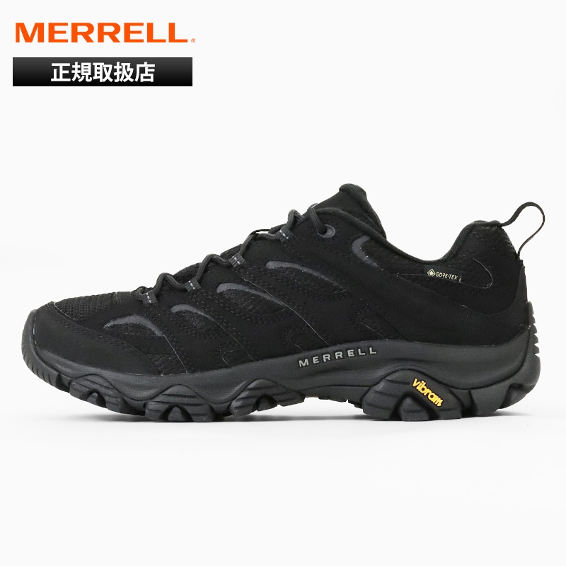 メレル MERRELL スニーカー メンズ モアブ 3 シンセティック ゴアテックス MOAB 3 SYNTHETIC GTX ハイキングシューズ トリプルブラック 靴 2026年春夏新作 2026SS 500239 TRIPLE BLACK| ブランド [正規取扱店]
