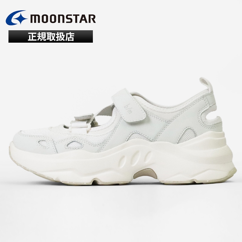 ムーンスター MOONSTAR スニーカー サンダル レディース B/M04 オルタ ビーエム 靴 シューズ 厚底 スポーツサンダル ホワイト 42700049 | ブランド [正規取扱店]