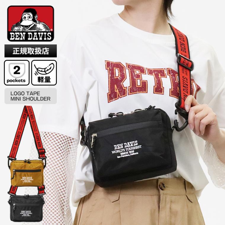 ベンデイビス BEN DAVIS ショルダーバッグ LOGO TAPE MINI SHOULDER ロゴテープ ミニショルダー メンズ レディース 軽量 2026年春夏新作 2026SS 各色 BDW-8474 | ブランド [正規取扱店]