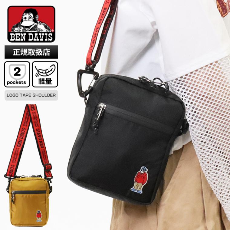 ベンデイビス BEN DAVIS ショルダーバッグ LOGO TAPE SHOULDER ロゴテープ ミニショルダー メンズ レディース 縦型 軽量 2026年春夏新作 2026SS 各色 BDW-8475 | ブランド [正規取扱店]