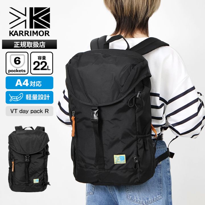 カリマー KARRIMOR バックパック VT day pack R デイパック メンズ レディース リュック 22L 雨蓋モデル ポールキャリア付き ロゴ 2026年春夏新作 2026SS 501219 | ブランド [正規取扱店]