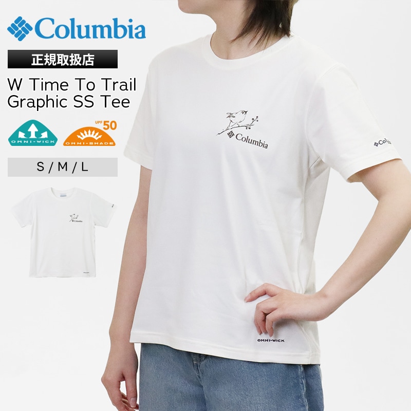 コロンビア Columbia Tシャツ 半袖 W Time To Trail Graphic SS Tee タイムトゥートレイル レディース クルーネック トップス 2026年春夏新作 2026SS S/M/L シーソルト PL3966 125 | ブランド [正規取扱店]