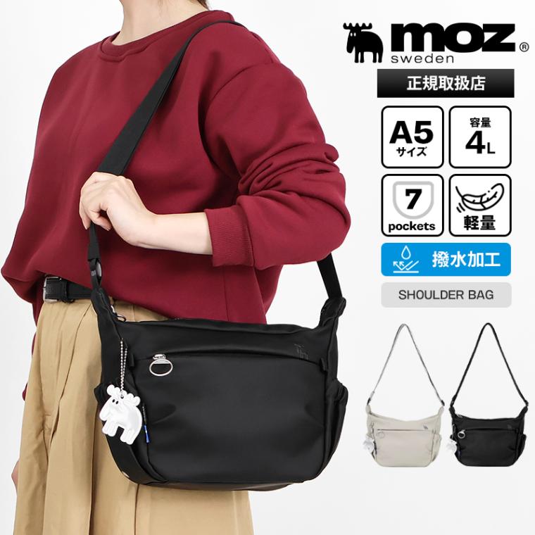 モズ moz ショルダーバッグ レディース メンズ シンプル ミニバッグ 斜めがけ 4L 撥水 各色 ZZRK-01C | ブランド [正規取扱店]