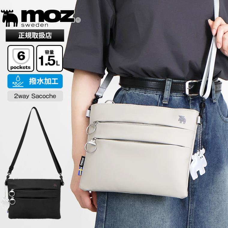 モズ moz ショルダーバッグ レディース メンズ 2way サコッシュ ミニバッグ ポーチ 斜めがけ 1.5L 撥水 各色 ZZRK-07C | ブランド [正規取扱店]