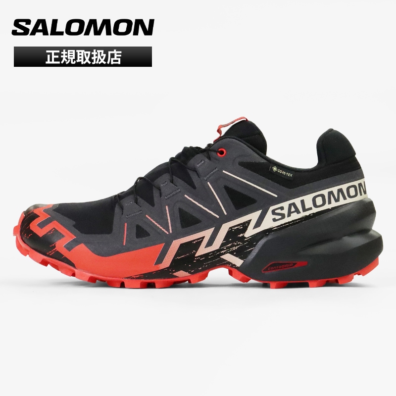 サロモン SALOMON スニーカー メンズ スピードクロス SPEEDCROSS 6 GTX トレイルランニングシューズ ジョギング 靴 ゴアテックス GORE-TEX 防水 2026年春夏新作 2026SS ブラック L49226000 | ブランド [正規取扱店]