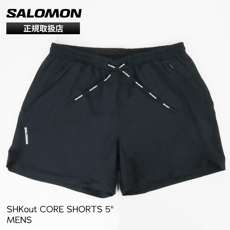 サロモン SALOMON ショートパンツ メンズ SHKout CORE SHORTS 5インチ インナーブリーフ付き ショーツ ストレッチ ランニング 2026年春夏新作 2026SS S/M/L ディープブラック LC2450400 | ブランド [正規取扱店]