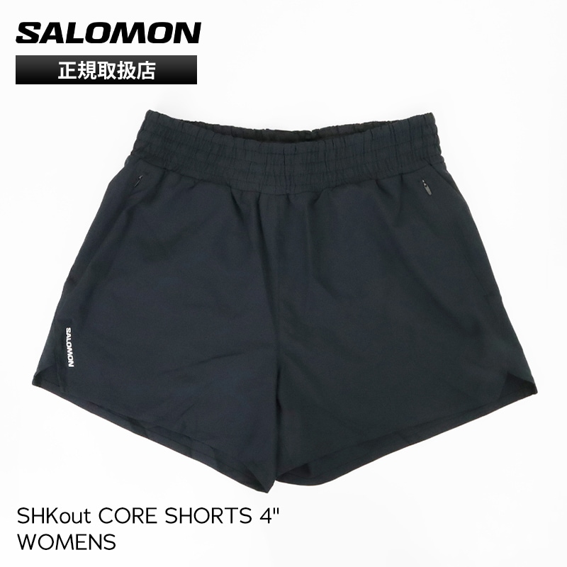 サロモン SALOMON ショートパンツ レディース SHKout CORE SHORTS 4インチ インナーブリーフ付き ショーツ ストレッチ ランニング 2026年春夏新作 2026SS XS/S/M ディープブラック LC2451300 | ブランド [正規取扱店]