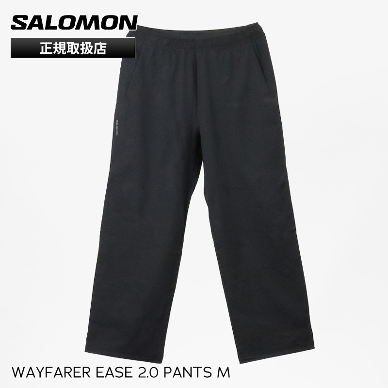 サロモン SALOMON パンツ メンズ WAYFARER EASE 2.0 ボトムス ストレッチ ランニング ロングパンツ 2026年春夏新作 2026SS S/M/L ディープブラック LC2746500 | ブランド [正規取扱店]
