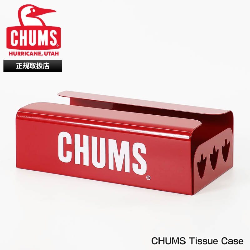 チャムス CHUMS ティッシュケース Tissue Case スチール製 マグネット インテリア アウトドア キャンプ 2026年春夏新作 2026SS レッド CH62-2265 | ブランド [正規取扱店]