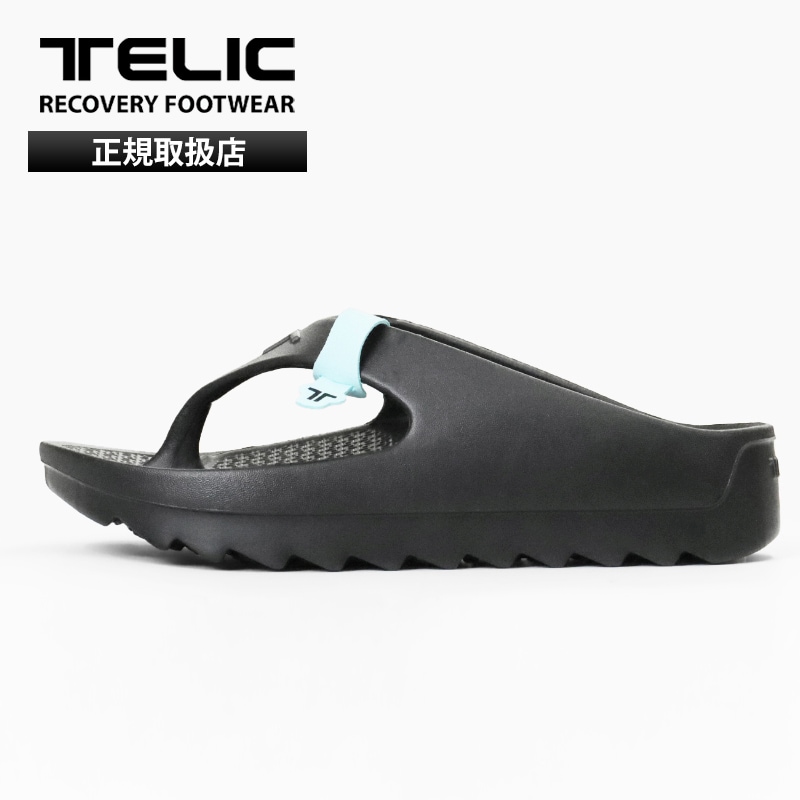 テリック TELIC リカバリーサンダル W-FLIP SHARK ダブルフリップ シャーク トング型 厚底 軽量 コンフォート サンダル シャークソール メンズ レディース 靴 2026SS 新作 ブラック BLACK | ブランド [正規取扱店]