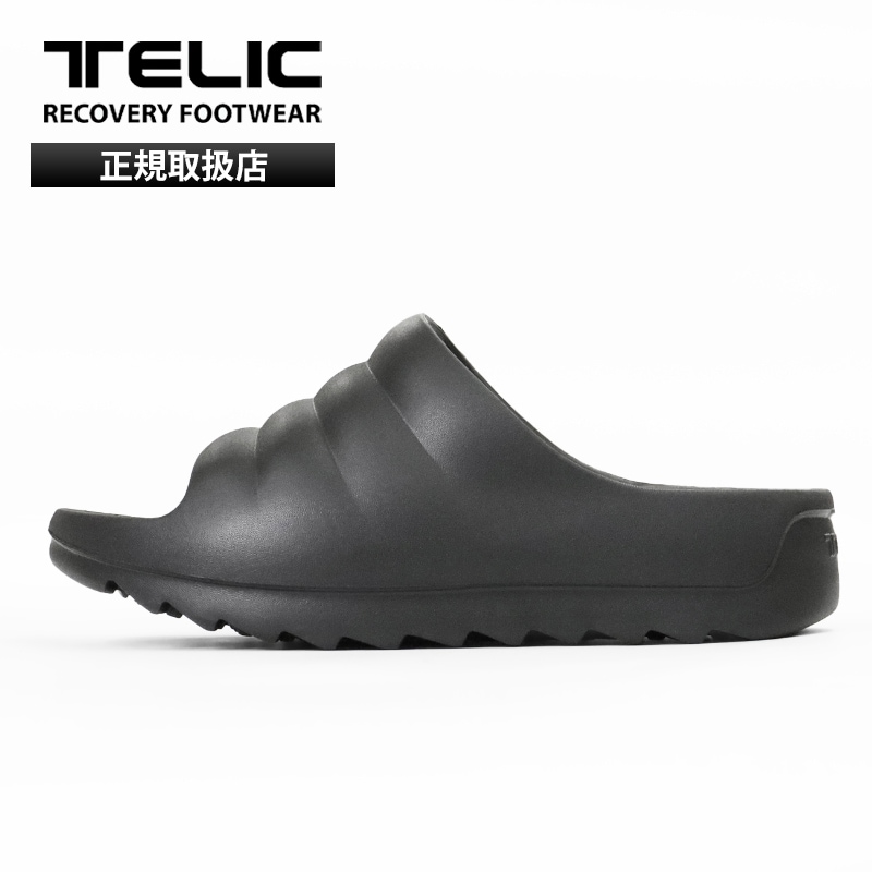 テリック TELIC リカバリーサンダル W-CLOUD ダブルクラウド 厚底 軽量 コンフォート サンダル スポーツサンダル シャークソール メンズ レディース 靴 2026SS 新作 ブラック BLACK | ブランド [正規取扱店]
