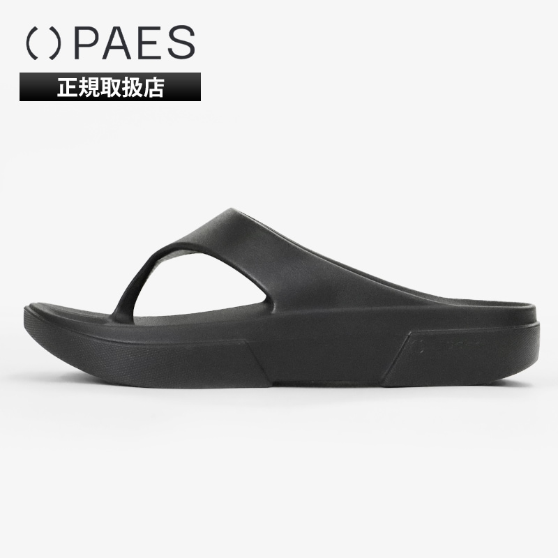 ペイズ PAES サンダル リカバリーサンダル FlipFlop フリップ フロップ トング型 厚底 軽量 コンフォート サンダル 足袋シューズ タビ 韓国 メンズ レディース 靴 ブラック PAES-01 BLACK | ブランド [正規取扱店]