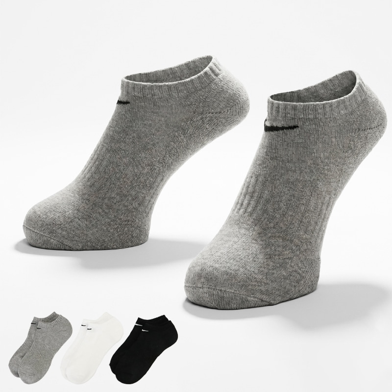 ナイキ NIKE ソックス 3足組 エブリデイ クッションド 3P 靴下 ユニセックス トレーニング ノーショウソックス スニーカー丈 アンクルソックス ロゴ マルチカラー SX7673 964 | ブランド [正規取扱店]