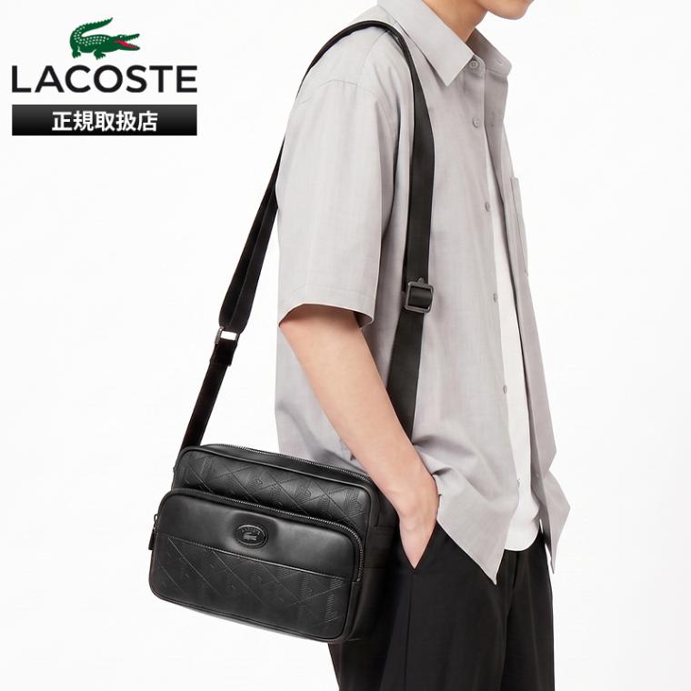 ラコステ LACOSTE ショルダーバッグ モノグラム コンビネーション ミニショルダー メンズ レディース バッグ 斜め掛け 軽量 ロゴ 2026年秋冬 新作 NH5266MR | ブランド [正規取扱店]