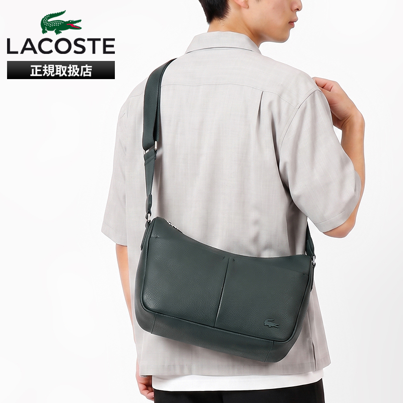 ラコステ LACOSTE ショルダーバッグ マグナス トラベルバッグ ショルダー メンズ レディース バッグ レザーファイバー 斜め掛け 軽量 ロゴ 2026年秋冬 新作 NU5390GU | ブランド [正規取扱店]